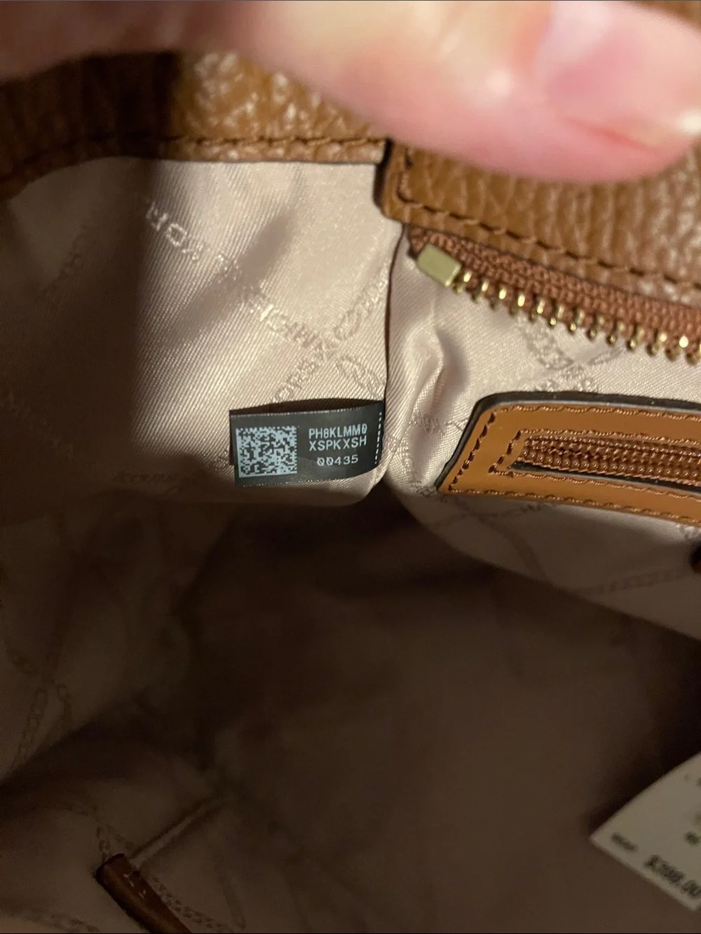 Michael Kors structured leather